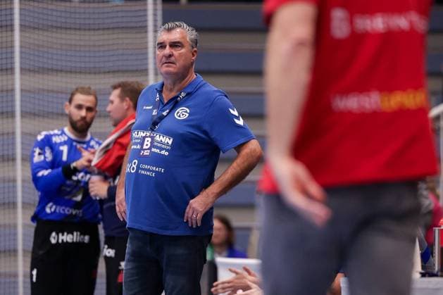 12.11.2023, Handball, Saison 2023 2024, 2. Bundesliga, HBL, Liqui Moly HBL,11. Spieltag, TUSEM Essen - TV Großwallstadt, Cheftrainer Michael Roth (TV Großwallstadt), Essen Am Hallo NRW Deutschland xRHR-FOTO DEx Copyright: DennisxEwert RHR-FOTOx RHR-FOTO DE