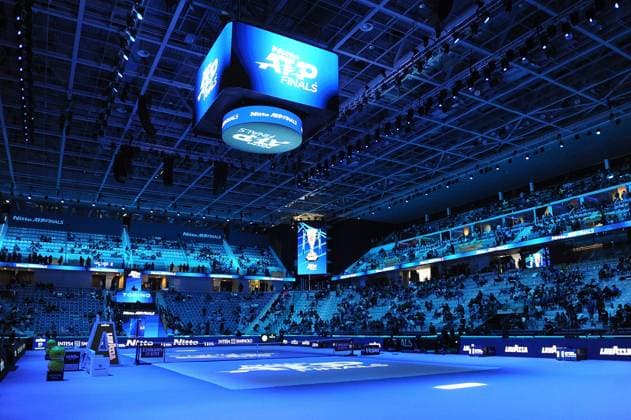 IPP20231112 Tennis: Nitto ATP, Tennis Herren Finals 2023 in Turin, il palazzetto (Verwendung nur in Deutschland - GERMANY ONLY) *** IPP20231112 Tennis Nitto ATP Finals 2023 in Turin, il palazzetto Use only in Germany GERMANY ONLY 