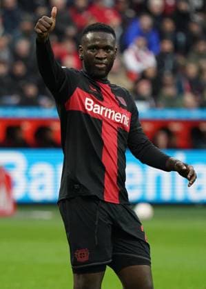 Sport Themen der Woche KW45 Sport Bilder des Tages Fussball, 1 Bundesliga, Saison 2023 2024, Bayer 04 Leverkusen - 1.FC Union Berlin, 12.11.2023, Bayarena Leverkusen Victor Boniface Bayer 04 Leverkusen , Aktion, Einzelbild, *** Soccer, 1 Bundesliga, Season 2023 2024, Bayer 04 Leverkusen 1 FC Union Berlin, 12 11 2023, Bayarena Leverkusen Victor Boniface Bayer 04 Leverkusen , Action, Single image,