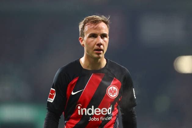 12.11.2023, xtgx, Fussball 1. Bundesliga, SV Werder Bremen - Eintracht Frankfurt emspor, v.l. Mario Goetze (Frankfurt, 27) Portrait, Portraet, Einzelbild (DFL DFB REGULATIONS PROHIBIT ANY USE OF PHOTOGRAPHS as IMAGE SEQUENCES and or QUASI-VIDEO) Bremen