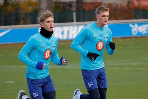 Deutschland, Berlin, Sportpark, GER, 2.FBL, Hertha BSC, Saison 2023 24, Training, Foto: Veit Stange, Tony Rölke
