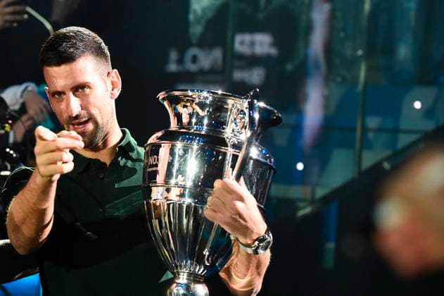 IPP20231113 Tennis: Nitto ATP, Tennis Herren Finals 2023 in Turin, novak djokovic (Verwendung nur in Deutschland - GERMANY ONLY) *** IPP20231113 Tennis Nitto ATP Finals 2023 in Turin, novak djokovic Use only in Germany GERMANY ONLY 