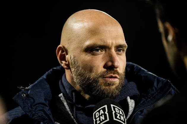 GOOGLE Pixel Frauen-Bundesliga: 1. FC Koeln - TSG Hoffenheim; 13.11.2023 Stephan Lerch (TSG Hoffenheim, Trainer) im DAZN Interview GOOGLE Pixel Frauen-Bundesliga: 1. FC Koeln - TSG Hoffenheim, Koeln, Franz-Kremer-Stadion DFB REGULATIONS PROHIBIT ANY USE OF PHOTOGRAPHS AS IMAGE SEQUENCES AND OR QUASI-VIDEO. Copyright: xBEAUTIFULxSPORTS Wunderlx