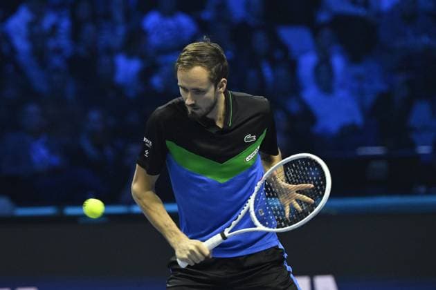 Tennis - Nitto ATP, Tennis Herren Finals Torino 2023 - Daniil Medvedev - Russie TENNIS : Nitto Atp Finals Torino 2023 - 13 11 2023 - ChrysleneCaillaud Panoramic 