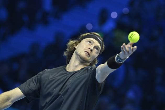 Tennis - Nitto ATP, Tennis Herren Finals Torino 2023 - Andrev Rublev - Russie TENNIS : Nitto Atp Finals Torino 2023 - 13 11 2023 - ChrysleneCaillaud Panoramic 