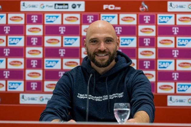 GOOGLE Pixel Frauen-Bundesliga: 1. FC Koeln - TSG Hoffenheim; 13.11.2023 Stephan Lerch (TSG Hoffenheim, Trainer) in der Pressekonferenz GOOGLE Pixel Frauen-Bundesliga: 1. FC Koeln - TSG Hoffenheim, Koeln, Franz-Kremer-Stadion DFB REGULATIONS PROHIBIT ANY USE OF PHOTOGRAPHS AS IMAGE SEQUENCES AND OR QUASI-VIDEO. Copyright: xBEAUTIFULxSPORTS Wunderlx
