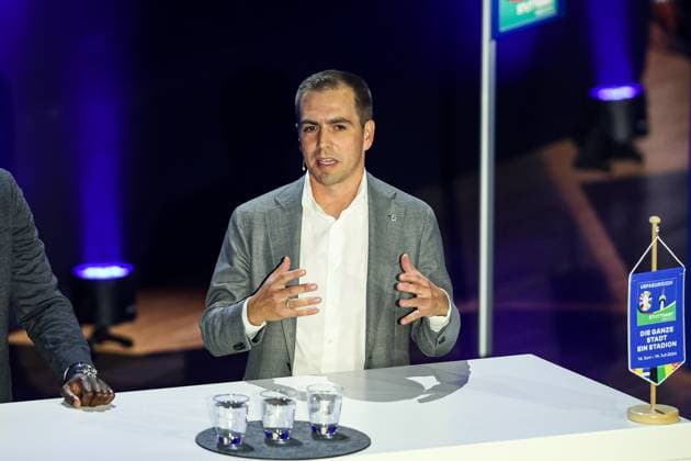 Philipp Lahm (Turnierdirektor UEFA EURO, EM, Europameisterschaft,Fussball 2024) Wuerttembergischer Fussballverband Podiumstalk in der Liederhalle Stuttgart, Vielfalt vereint Euro 2024, 13.11.2023 Wuerttembergischer Fussballverband Podiumstalk in der Liederhalle Stuttgart, 13.11.2023 Stuttgart Copyright: xEibner-Pressefoto RogerxBuerkex EP RBE