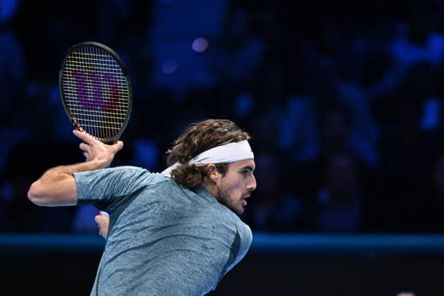 Foto Marco Alpozzi LaPresse 14 Novembre 2023 Torino - Italia - - Tennis Nitto ATP, Tennis Herren Finals - Stefanos TSITSIPAS (GRE) vs Holger RUNE (DEN) Nella foto: Stefanos Tsitsipas (Greece) November 14, 2023 Turin - Italy - Sport - Tennis Nitto ATP Finals - Stefanos TSITSIPAS (GRE) vs Holger RUNE (DEN) In the pic: Stefanos Tsitsipas (Greece)  Copyright: xMarcoxAlpozzi LaPressex