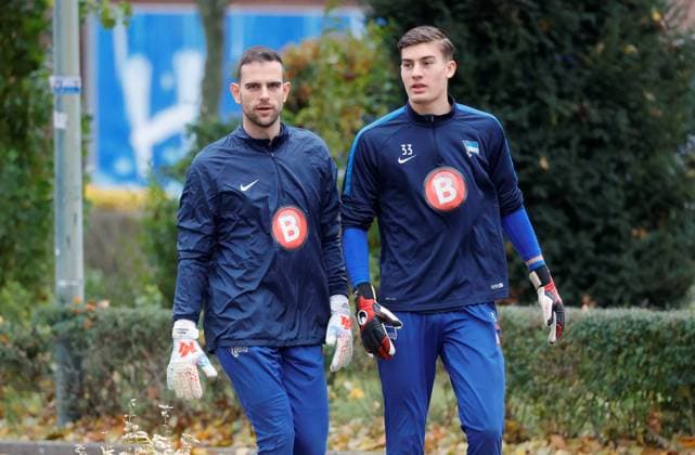 Deutschland, Berlin, Sportpark, GER, 2.FBL, Hertha BSC, Saison 2023 24, Training, Foto:Marius Gersbeck, Robert Kwasigroch