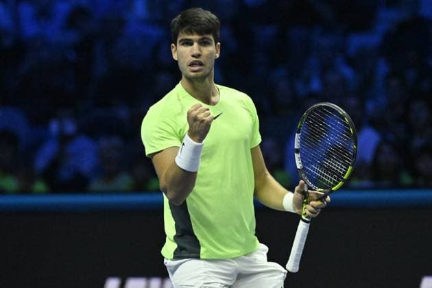Tennis - Nitto ATP, Tennis Herren Finals Torino 2023 - Carlos Alcaraz - Espagne TENNIS : Nitto Atp Finals Torino 2023 - 15 11 2023 - ChrysleneCaillaud Panoramic 