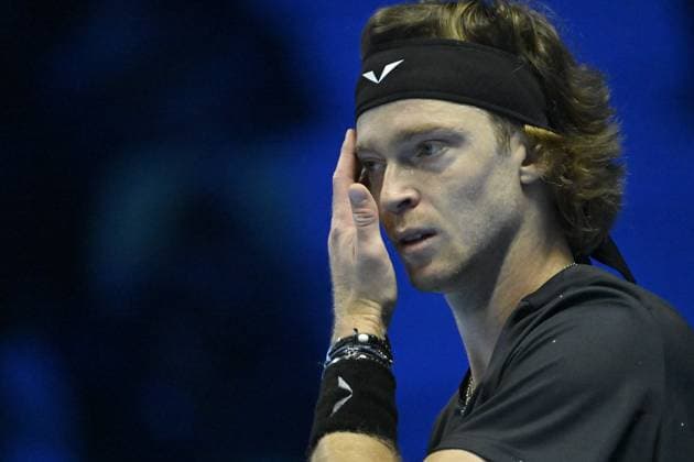 Tennis - Nitto ATP, Tennis Herren Finals Torino 2023 - Andrev Rublev - Russie TENNIS : Nitto Atp Finals Torino 2023 - 15 11 2023 - ChrysleneCaillaud Panoramic 