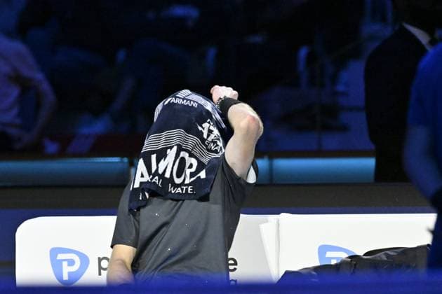Tennis - Nitto ATP, Tennis Herren Finals Torino 2023 - Andrev Rublev - Russie TENNIS : Nitto Atp Finals Torino 2023 - 15 11 2023 - ChrysleneCaillaud Panoramic 