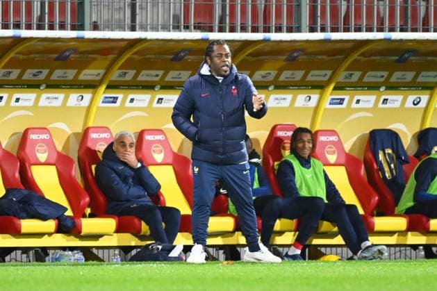 Bernard Diomede ( coach France ) during the match between France and Estonia U19 at Stade de la Source on November 15, 2023 in Orleans, France. ( Photo by federico pestellini panoramic ) - FOOTBALL : France vs Estonie U19 - Orleans - 15 11 2023 FedericoPestellini Panoramic 