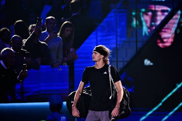 Foto Marco Alpozzi LaPresse 15 Novembre 2023 Torino - Italia - - Tennis Nitto ATP, Tennis Herren Finals - Daniil MEDVEDEV (RUS) vs Alexander ZVEREV (GER) Nella foto: Alexander Zverev (Germany) November 15, 2023 Turin - Italy - Sport - Tennis Nitto ATP Finals - Daniil MEDVEDEV (RUS) vs Alexander ZVEREV (GER) In the pic: Alexander Zverev (Germany)  Copyright: xMarcoxAlpozzi LaPressex
