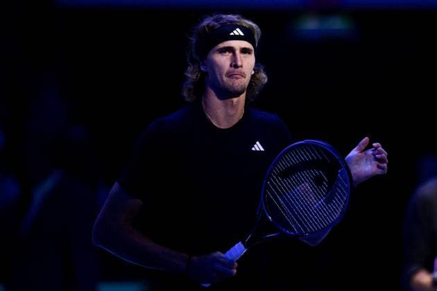 Foto Marco Alpozzi LaPresse 15 Novembre 2023 Torino - Italia - - Tennis Nitto ATP, Tennis Herren Finals - Daniil MEDVEDEV (RUS) vs Alexander ZVEREV (GER) Nella foto: Alexander Zverev (Germany) November 15, 2023 Turin - Italy - Sport - Tennis Nitto ATP Finals - Daniil MEDVEDEV (RUS) vs Alexander ZVEREV (GER) In the pic: Alexander Zverev (Germany)  Copyright: xMarcoxAlpozzi LaPressex