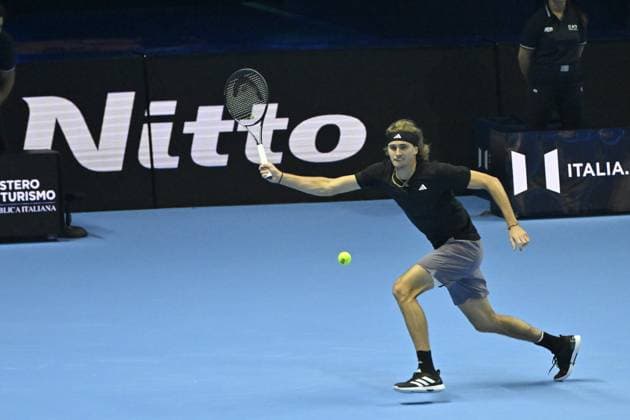 Tennis - Nitto ATP, Tennis Herren Finals Torino 2023 - Alexander Zverev - Allemagne TENNIS : Nitto Atp Finals Torino 2023 - 15 11 2023 - ChrysleneCaillaud Panoramic 