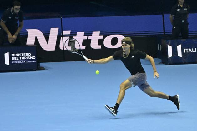 Tennis - Nitto ATP, Tennis Herren Finals Torino 2023 - Alexander Zverev - Allemagne TENNIS : Nitto Atp Finals Torino 2023 - 15 11 2023 - ChrysleneCaillaud Panoramic 