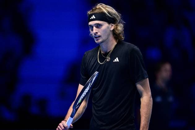 Foto Marco Alpozzi LaPresse 15 Novembre 2023 Torino - Italia - - Tennis Nitto ATP, Tennis Herren Finals - Daniil MEDVEDEV (RUS) vs Alexander ZVEREV (GER) Nella foto: Alexander Zverev (Germany) November 15, 2023 Turin - Italy - Sport - Tennis Nitto ATP Finals - Daniil MEDVEDEV (RUS) vs Alexander ZVEREV (GER) In the pic: Alexander Zverev (Germany)  Copyright: xMarcoxAlpozzi LaPressex