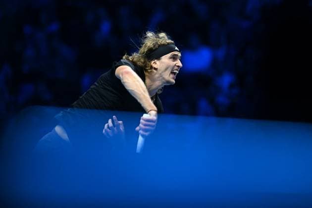 Nitto ATP, Tennis Herren Finals - Turin Alexander Zverev (GER) during his second round match at the 2023 Nitto ATP Finals in Turin, Italy, on November 15, 2023. Photo by Corinne Dubreuil ABACAPRESS.COM Turin Italy  Copyright: xDubreuilxCorinne ABACAx