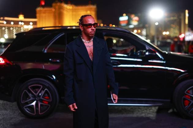 44 Lewis Hamilton (GBR, Mercedes-AMG Petronas F1 Team), F1 Grand Prix of Las Vegas at Las Vegas Strip Circuit on November 15, 2023 in Las Vegas, United States of America. (Photo by HOCH ZWEI) Las Vegas United States of America