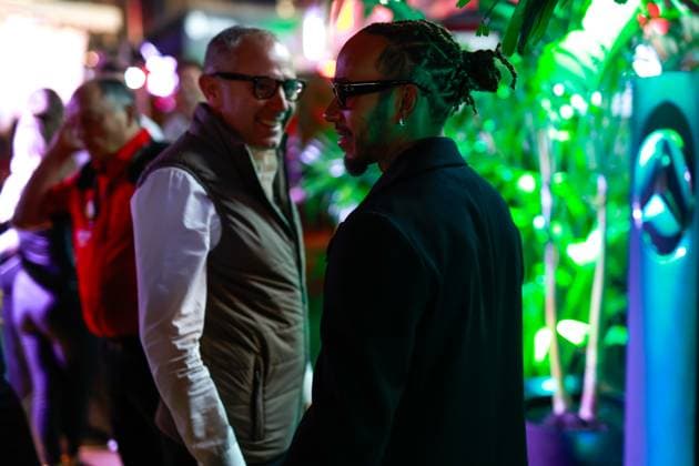 44 Lewis Hamilton (GBR, Mercedes-AMG Petronas F1 Team), F1 Grand Prix of Las Vegas at Las Vegas Strip Circuit on November 15, 2023 in Las Vegas, United States of America. (Photo by HOCH ZWEI) Las Vegas United States of America