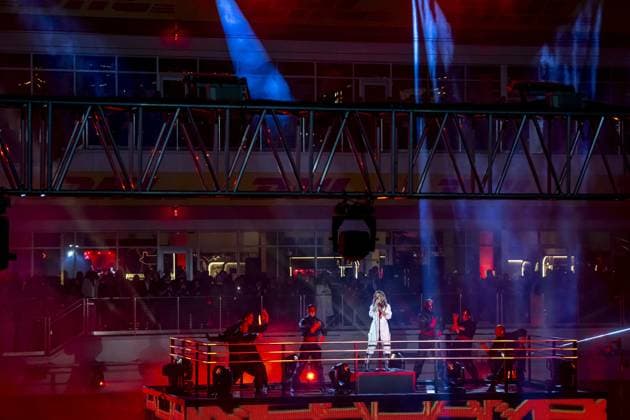 Las Vegas - 15-11-2023, Las Vegas Strip Circuit, Kylie Minogue performing at the Formula 1 USA Grand Prix 2023 Wednesday Formula 1 USA Grand Prix 2023 Wednesday  x23183101x Copyright:
