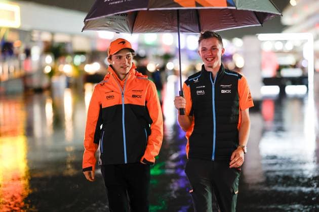 81 Oscar Piastri (AUS, McLaren F1 Team), F1 Grand Prix of Las Vegas at Las Vegas Strip Circuit on November 15, 2023 in Las Vegas, United States of America. (Photo by HOCH ZWEI) Las Vegas United States of America