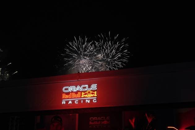 FORMULA 1 HEINEKEN SILVER LAS VEGAS GRAND PRIX 2023 15.11.2023, Las Vegas Street Circuit, Las Vegas, FORMULA 1 HEINEKEN SILVER LAS VEGAS GRAND PRIX 2023 ,im Bild Feuerwerk über dem Fahrerlager in Las Vegas.