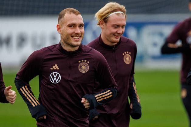 Training DFB Maenner-Nationalmannschaft, DFB-Campus Frankfurt, 16.11.2023 David Raum (RB Leipzig) Training DFB Maenner-Nationalmannschaft, DFB-Campus Frankfurt, 16.11.2023 Copyright: xBEAUTIFULxSPORTS Hahnex