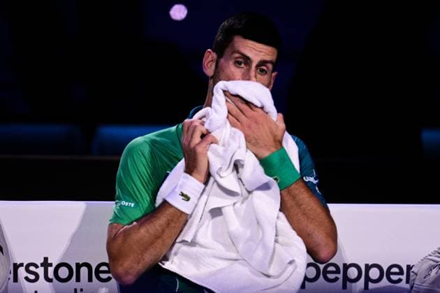 Foto Marco Alpozzi LaPresse 16 Novembre 2023 Torino - Italia - - Tennis Nitto ATP, Tennis Herren Finals - Novak DJOKOVIC (SRB) vs Hubert HURKACZ (POL) Nella foto: Novak Djokovic (Serbia) November 16, 2023 Turin - Italy - Sport - Tennis Nitto ATP Finals - Novak DJOKOVIC (SRB) vs Hubert HURKACZ (POL) In the pic: Novak Djokovic (Serbia)  Copyright: xMarcoxAlpozzi LaPressex