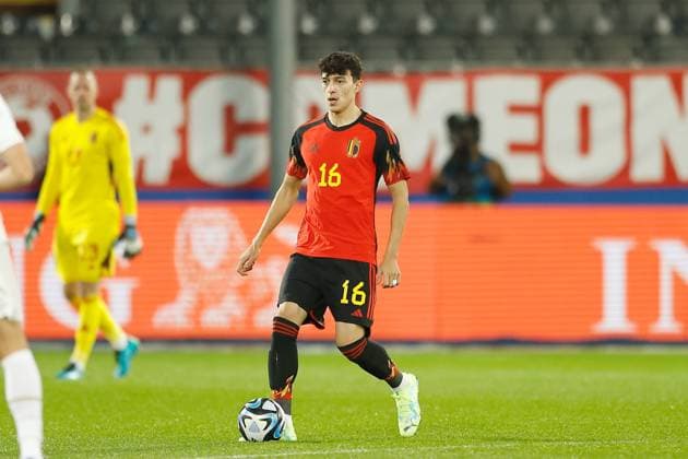 Ameen Al-Dakhil (BEL), NOVEMBER 15, 2023 - Football Soccer : FIFA International Friendly, Länderspiel, Nationalmannschaft match between Belgium - Serbia at the Den Dreef Stadium in Heverlee, Belgium. Noxthirdxpartyxsales  (235831034)