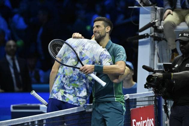 Tennis - Nitto ATP, Tennis Herren Finals Torino 2023 - Hubert Hurkacz - Pologne TENNIS : Nitto Atp Finals Torino 2023 - 16 11 2023 - ChrysleneCaillaud Panoramic 