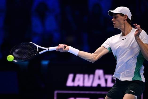 Foto Marco Alpozzi LaPresse 16 Novembre 2023 Torino - Italia - - Tennis Nitto ATP, Tennis Herren Finals - Jannik SINNER (ITA) ) vs Holger RUNE (DEN) Nella foto: Jannik Sinner (Italia) November 16, 2023 Turin - Italy - Sport - Tennis Nitto ATP Finals - Jannik SINNER (ITA) ) vs Holger RUNE (DEN) In the pic: Jannik Sinner (Italia)  Copyright: xMarcoxAlpozzi LaPressex