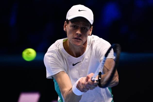 Foto Marco Alpozzi LaPresse 16 Novembre 2023 Torino - Italia - - Tennis Nitto ATP, Tennis Herren Finals - Jannik SINNER (ITA) ) vs Holger RUNE (DEN) Nella foto: Jannik Sinner (Italia) November 16, 2023 Turin - Italy - Sport - Tennis Nitto ATP Finals - Jannik SINNER (ITA) ) vs Holger RUNE (DEN) In the pic: Jannik Sinner (Italia)  Copyright: xMarcoxAlpozzi LaPressex