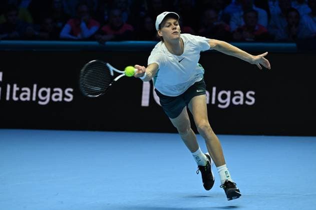 IPP20231116 Tennis: Nitto ATP, Tennis Herren Finals 2023 in Turin, Jannik Sinner (Verwendung nur in Deutschland - GERMANY ONLY) *** IPP20231116 Tennis Nitto ATP Finals 2023 in Turin, Jannik Sinner Use only in Germany GERMANY ONLY 