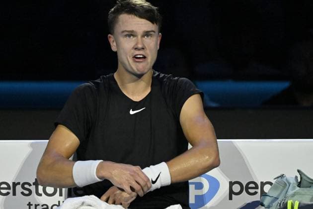 Tennis - Nitto ATP, Tennis Herren Finals Torino 2023 - Holger Rune - Danemark TENNIS : Nitto Atp Finals Torino 2023 - 16 11 2023 - ChrysleneCaillaud Panoramic 