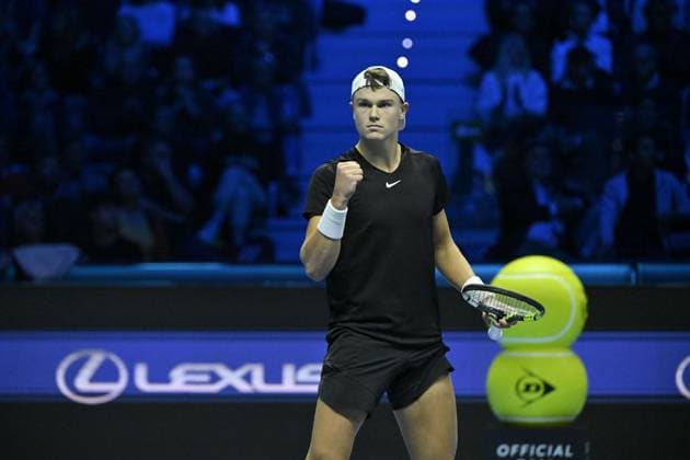 Tennis - Nitto ATP, Tennis Herren Finals Torino 2023 - Holger Rune - Danemark TENNIS : Nitto Atp Finals Torino 2023 - 16 11 2023 - ChrysleneCaillaud Panoramic 