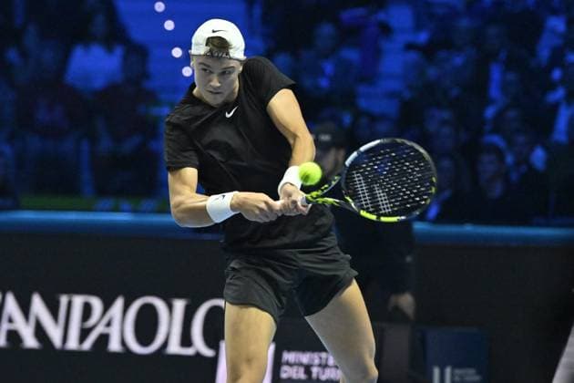 Tennis - Nitto ATP, Tennis Herren Finals Torino 2023 - Holger Rune - Danemark TENNIS : Nitto Atp Finals Torino 2023 - 16 11 2023 - ChrysleneCaillaud Panoramic 