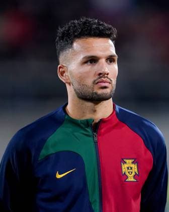 Vaduz, Liechtenstein, November 16th 2023: Portrait (headshot close up) of Goncalo Ramos (9 Portugal) during the national anthem prior to the UEFA European Qualifiers football match between Liechtenstein and Portugal at Rheinpark Stadion in Vaduz, Liechtenstein. (Daniela Porcelli SPP)  Copyright: xDanielaxPorcellix xSPPx spp-en-DaPoSp-20231116-DP106738