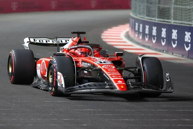 Charles Leclerc (Ferrari), 2. Freies Training, Grosser Preis von Las Vegas, Motorsport, Herren, Formel 1, 17.11.2023 Las Vegas Nevada USA