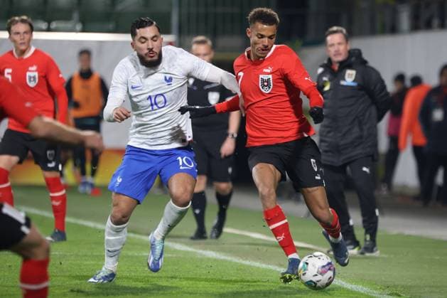 16.11.2023, Ried im Innkreis, AUT, Unterwegs in Oberösterreich, U21, U 21 Österreich vs. Frankreich, im Bild Spielszene,