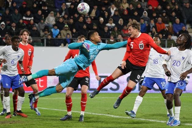 16.11.2023, Ried im Innkreis, AUT, Unterwegs in Oberösterreich, U21, U 21 Österreich vs. Frankreich, im Bild Spielszene,
