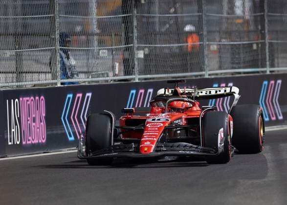 November 17, 2023, Las Vegas, Nevada, USA: Charles Leclerc of Monaco driving the (16) Ferrari SF-23 on track during practice ahead of the F1 Grand Prix of Las Vegas at Las Vegas Strip Circuit on November 16, 2023 in Las Vegas, Nevada, United States. Las Vegas USA - ZUMAc132 20231117_fap_c132_007 Copyright: xAndrewxChinx