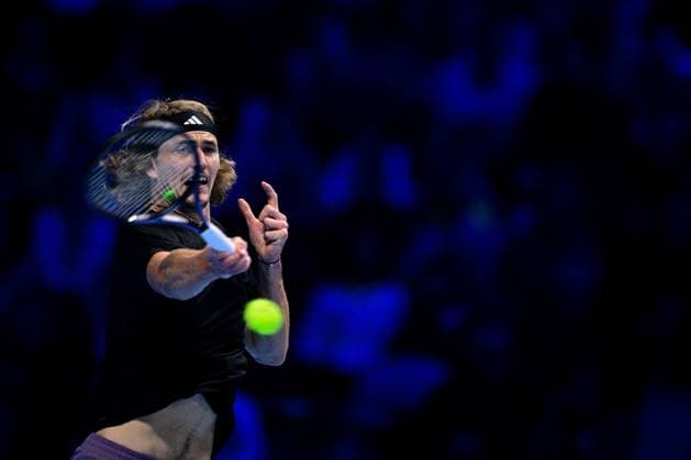 Foto Marco Alpozzi LaPresse 17 Novembre 2023 Torino - Italia - - Tennis Nitto ATP, Tennis Herren Finals - Andrey RUBLEV (RUS) vs Alexander ZVEREV (GER) Nella foto: Alexander Zverev (Germany) November 17, 2023 Turin - Italy - Sport - Tennis Nitto ATP Finals - Andrey RUBLEV (RUS) vs Alexander ZVEREV (GER) In the pic: Alexander Zverev (Germany)  Copyright: xMarcoxAlpozzi LaPressex