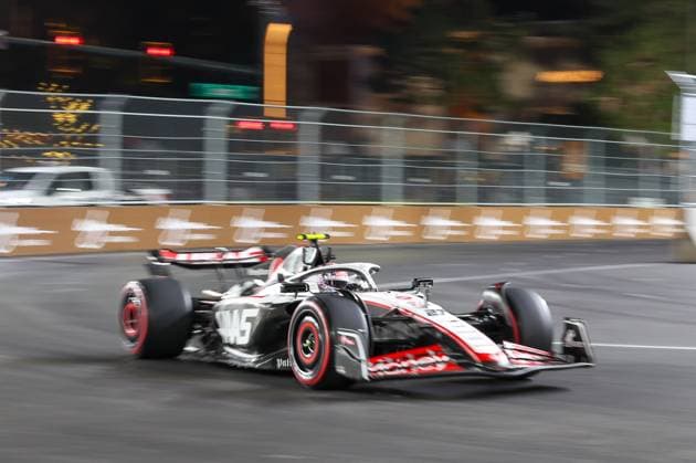 Nico Huelkenberg (Haas), Qualifying, Grosser Preis von Las Vegas, Motorsport, Herren, Formel 1, 18.11.2023 Las Vegas Nevada USA