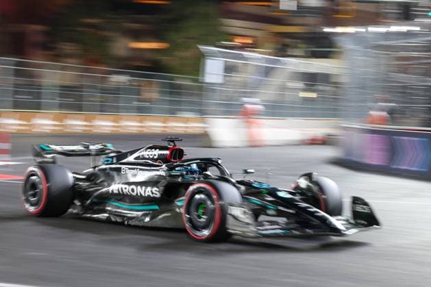 George Russell (Mercedes-AMG), Qualifying, Grosser Preis von Las Vegas, Motorsport, Herren, Formel 1, 18.11.2023 Las Vegas Nevada USA