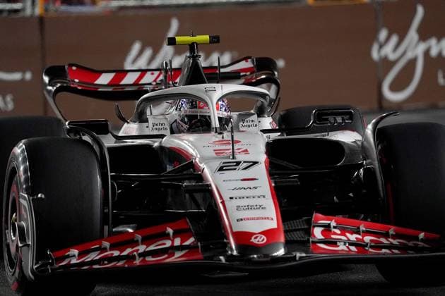 18.11.2023, Las Vegas Street Circuit, Las Vegas, FORMULA 1 HEINEKEN SILVER LAS VEGAS GRAND PRIX 2023 ,im Bild Nico Hülkenberg (DEU), MoneyGram Haas F1 Team Las Vegas Las Vegas Street Circuit United States