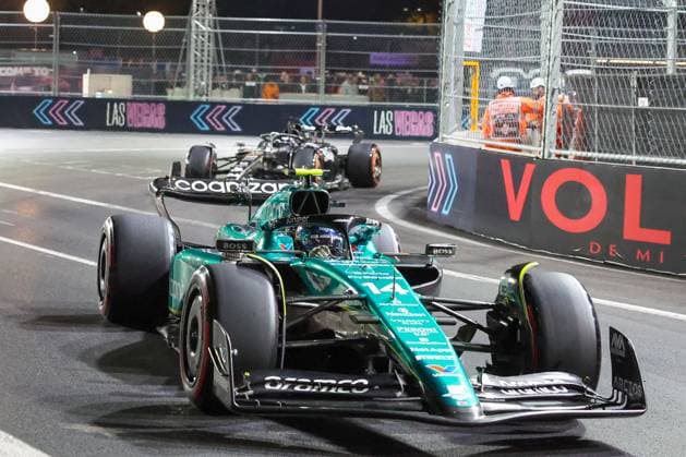 Fernando Alonso (Aston Martin), Qualifying, Grosser Preis von Las Vegas, Motorsport, Herren, Formel 1, 18.11.2023 Las Vegas Nevada USA