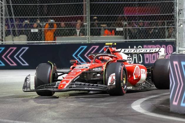 Carlos Sainz jr. (Ferrari), Qualifying, Grosser Preis von Las Vegas, Motorsport, Herren, Formel 1, 18.11.2023 Las Vegas Nevada USA
