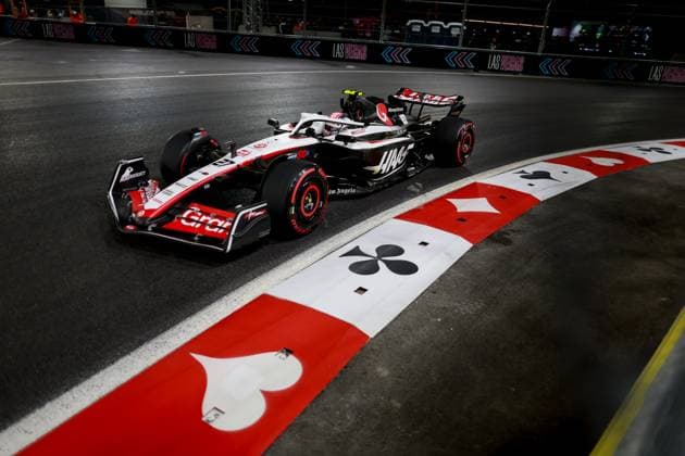 27 Nico Hulkenberg (DEU, MoneyGram Haas F1 Team), F1 Grand Prix of Las Vegas at Las Vegas Strip Circuit on November 18, 2023 in Las Vegas, United States of America. (Photo by HOCH ZWEI) Las Vegas United States of America